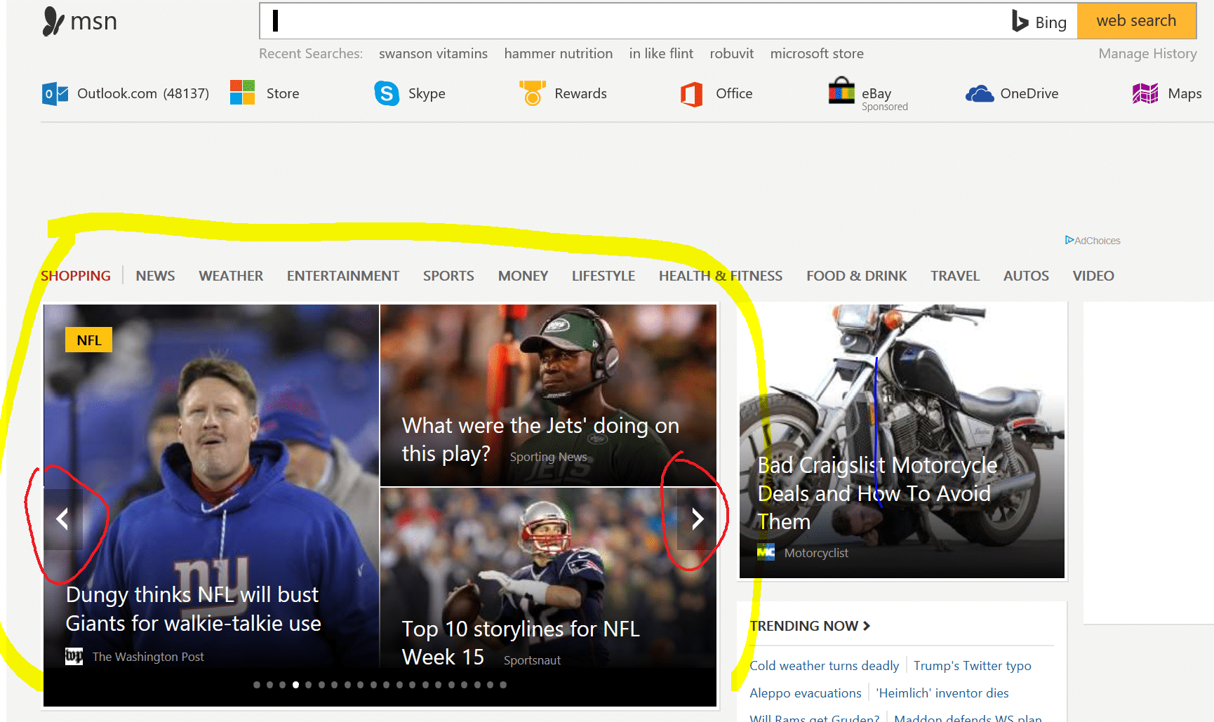 Open plea for Microsoft to make the MSN homepage work on a Surface