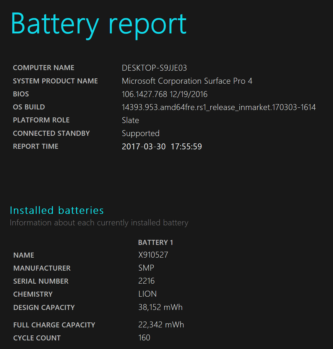 Battery wear jumped to 40 in 3 days Microsoft Surface Forums