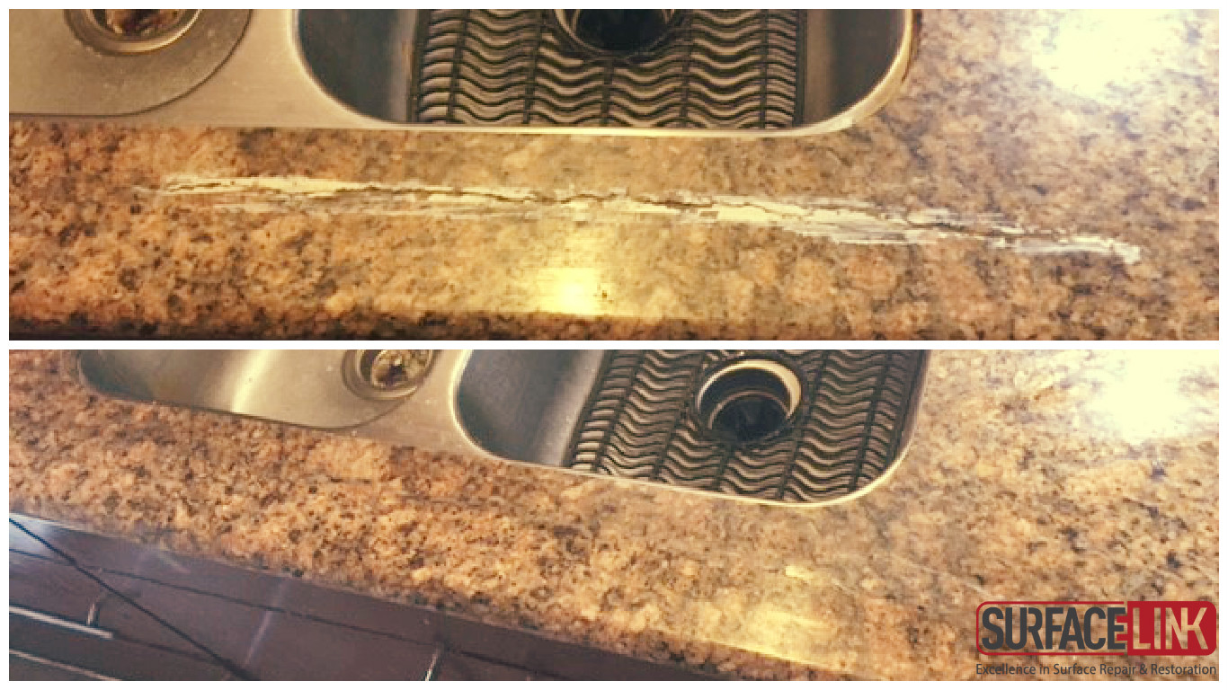 Help My Granite Cracked in Front of the Sink! Surface Link