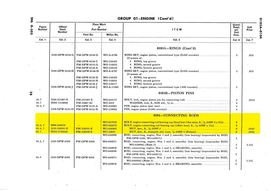 Conrod hitting camshaft G503 Military Vehicle Message Forums