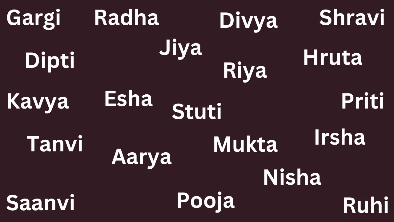 Modern 2 letter girl names in Marathi Surname list