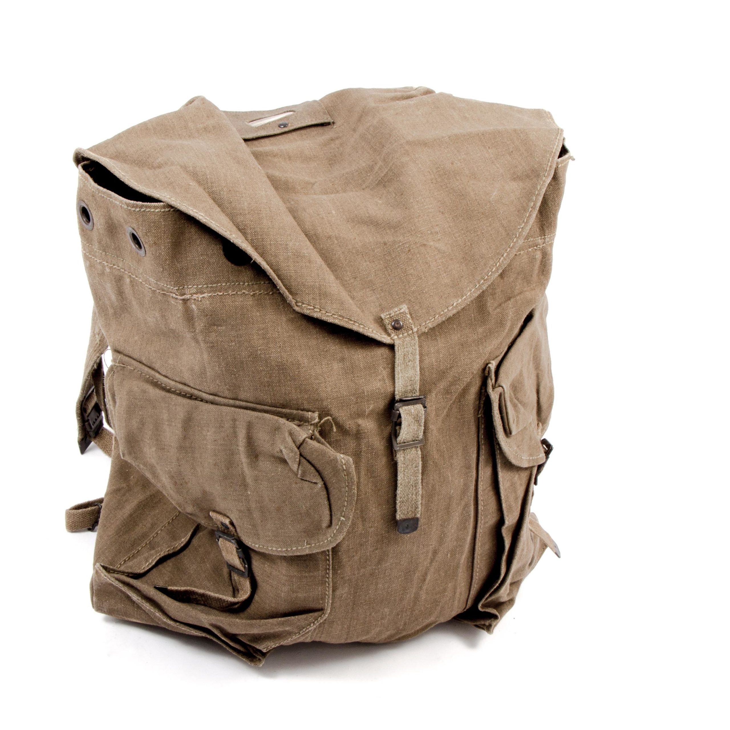 Vintage all canvas / cotton LARGE sized rucksack / backpack, bushcraft retro Surplus & Lost