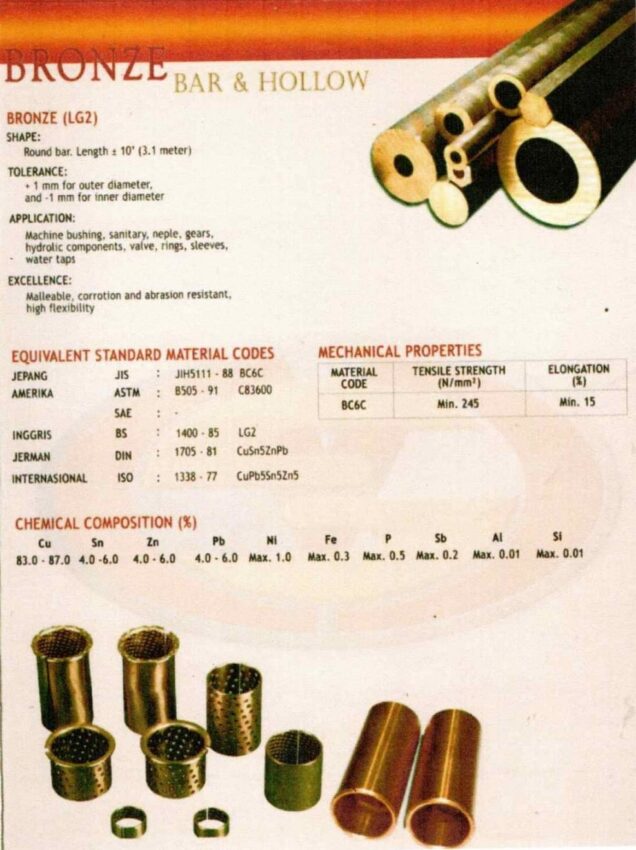 Bronze Hollow Bar LG2