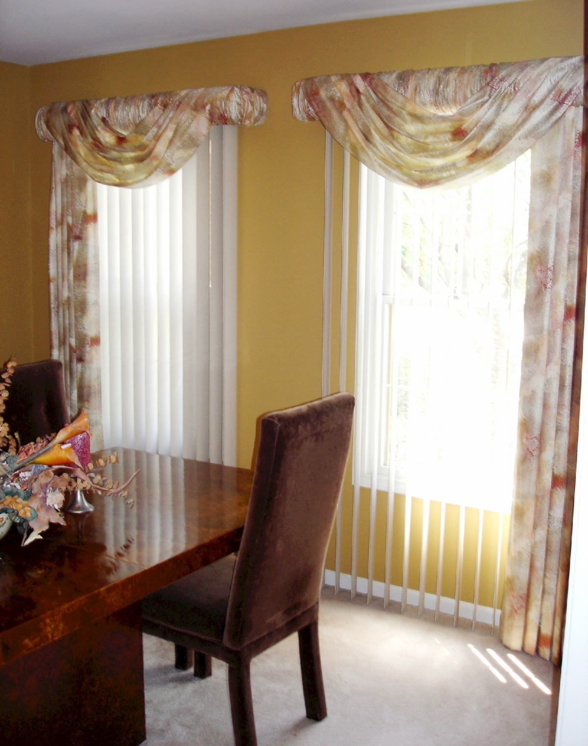 Soften up those vertical blinds » Susan's Designs