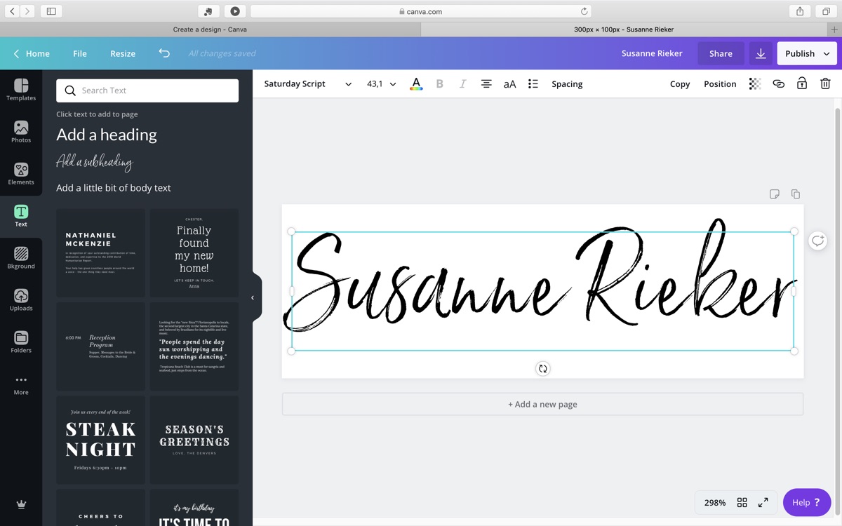 How to Create a Logo With a Custom Font in Canva Susanne Rieker