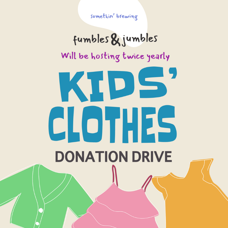 Kids’ Clothes Donation Drive 21st 28th Feb susGain