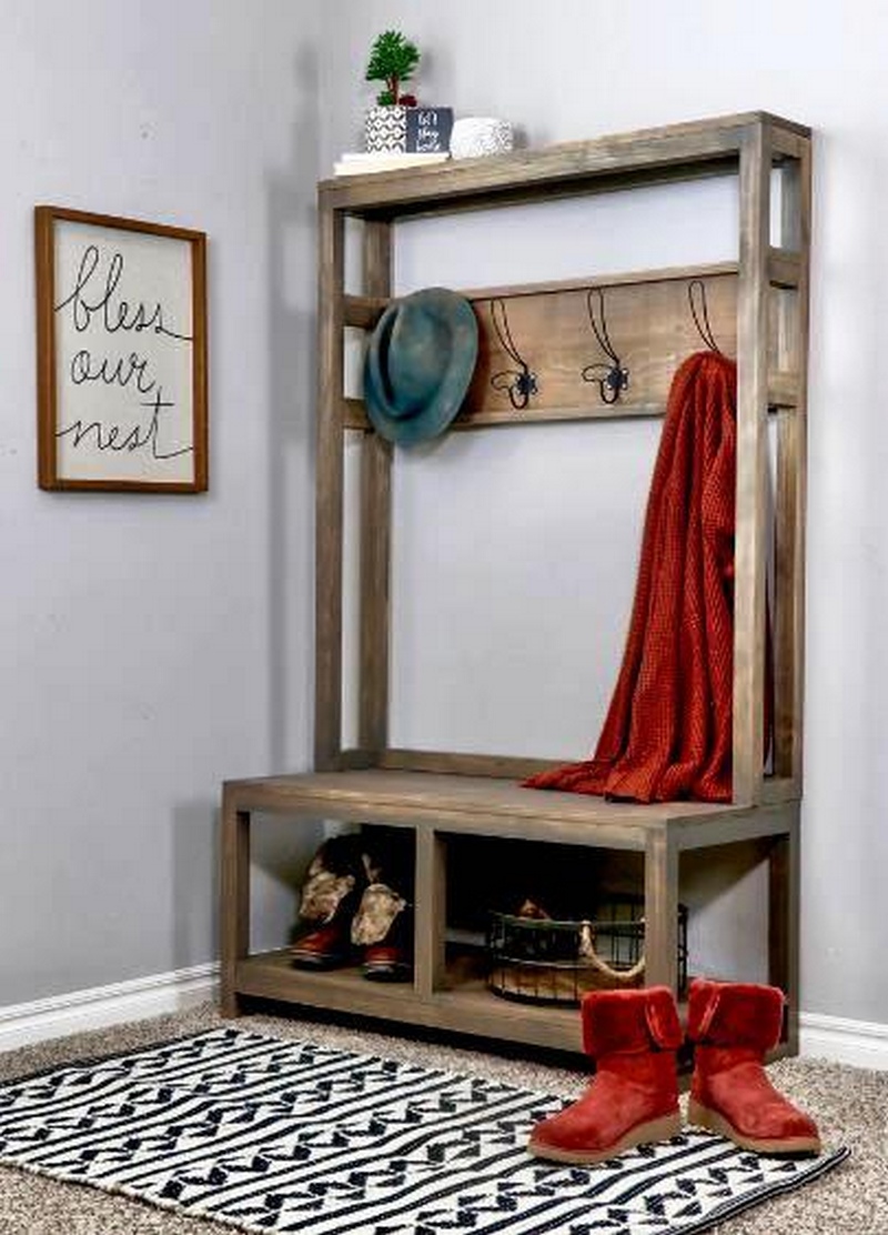 25 DIY Hall Tree Projects That Are Useful Susie Harris