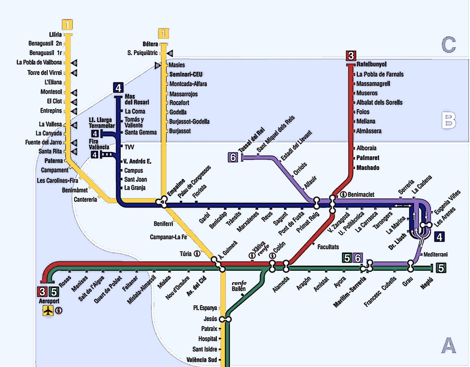 si País de origen Nacarado metro en valencia mapa afeitado Red de