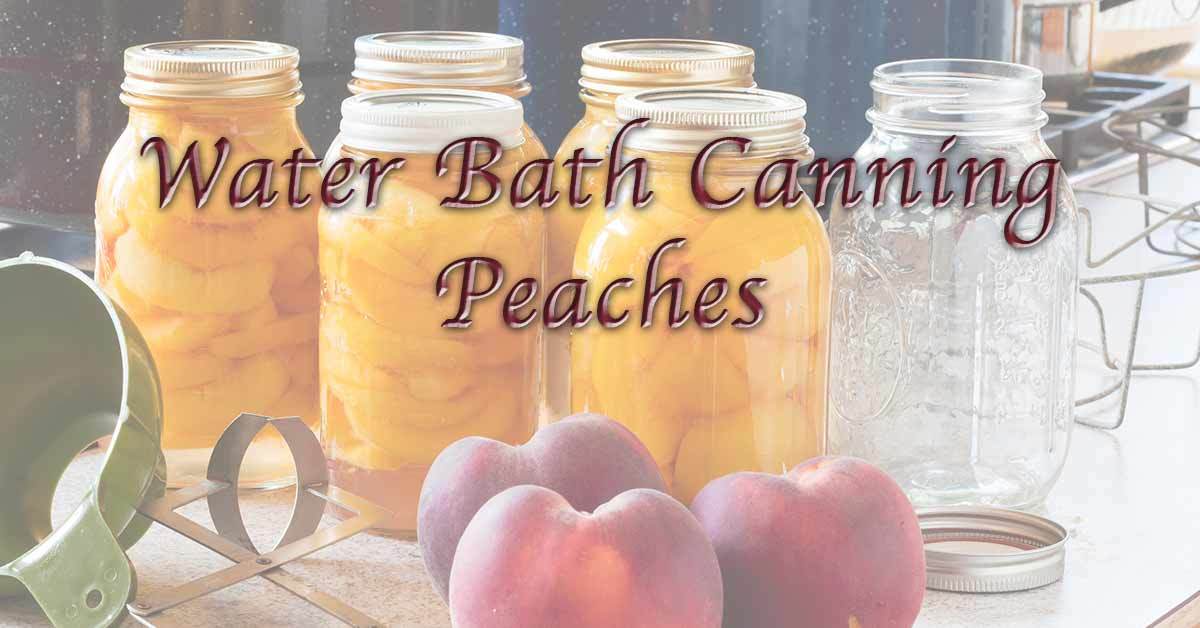Water Bath Canning Peaches Sustainable Preparedness