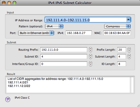 IPv4 IPv6 Calculator Help