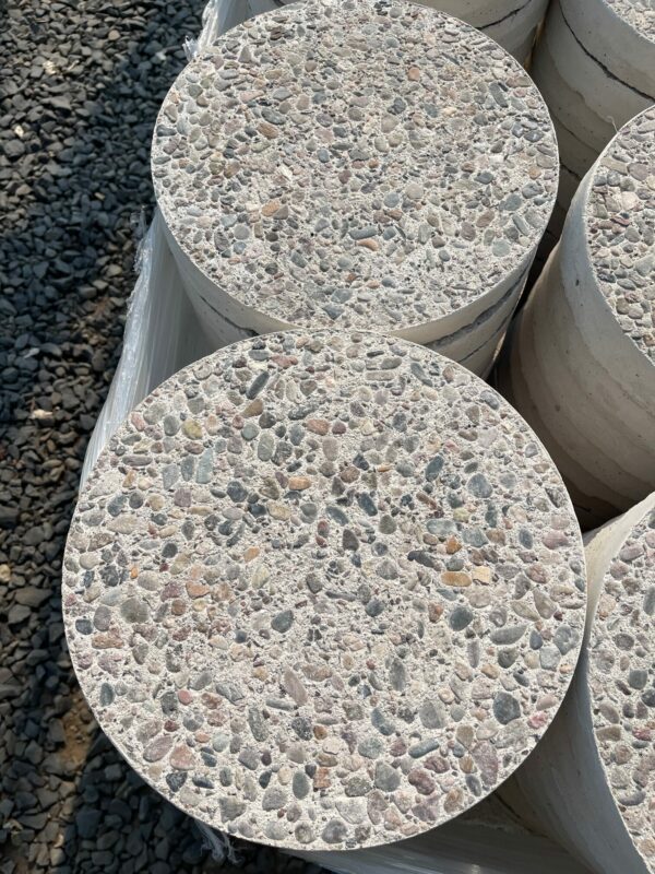 12" Round Exposed Aggregate Stepping Stones Sutherland Landscape Supplies Chico CA