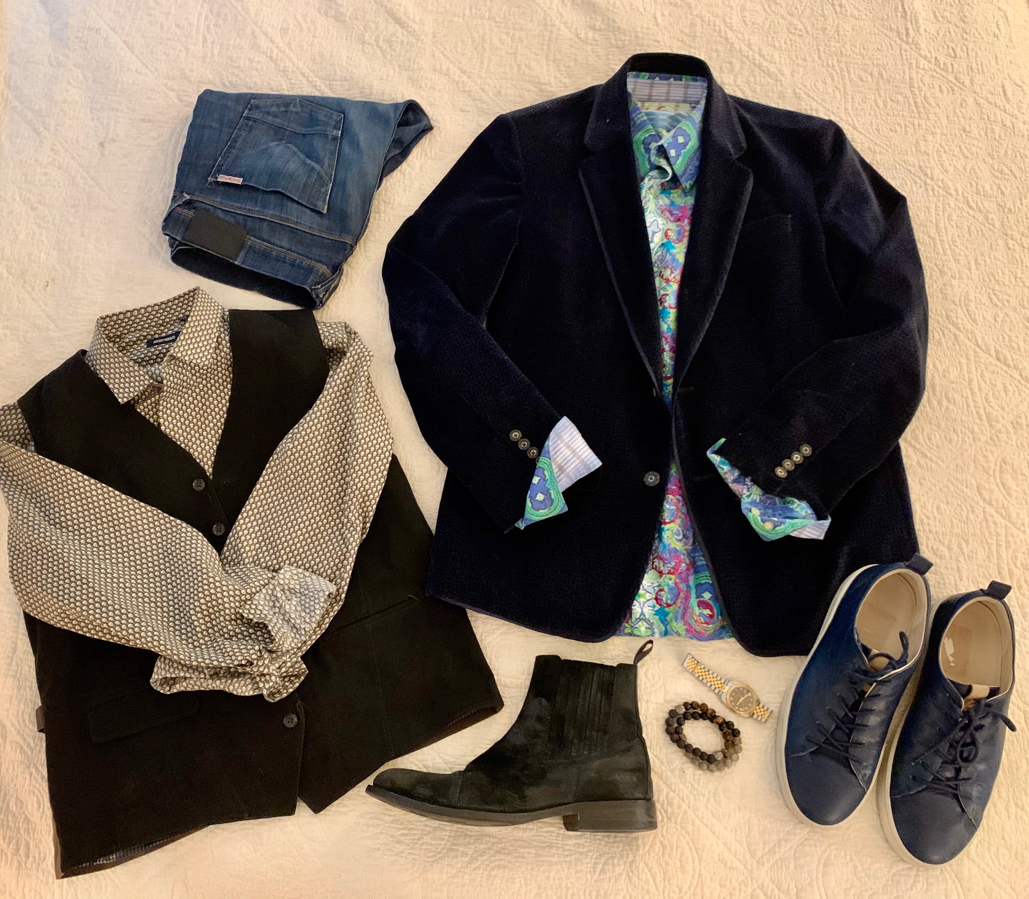 Suze Solari Style Travel Capsule Wardrobe for the GUYS