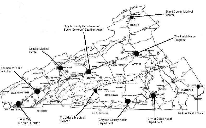 Map Of Sw Virginia MAP Southwest Virginia Community Health Systems