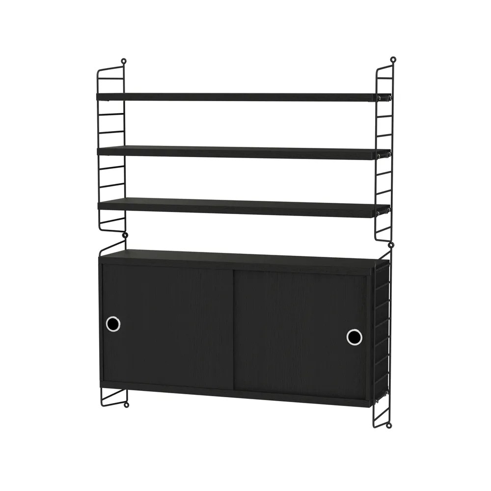 Svart Stringhylla Köp Stringhylla vardagsrum svart Kombination I från String Svenssons.se