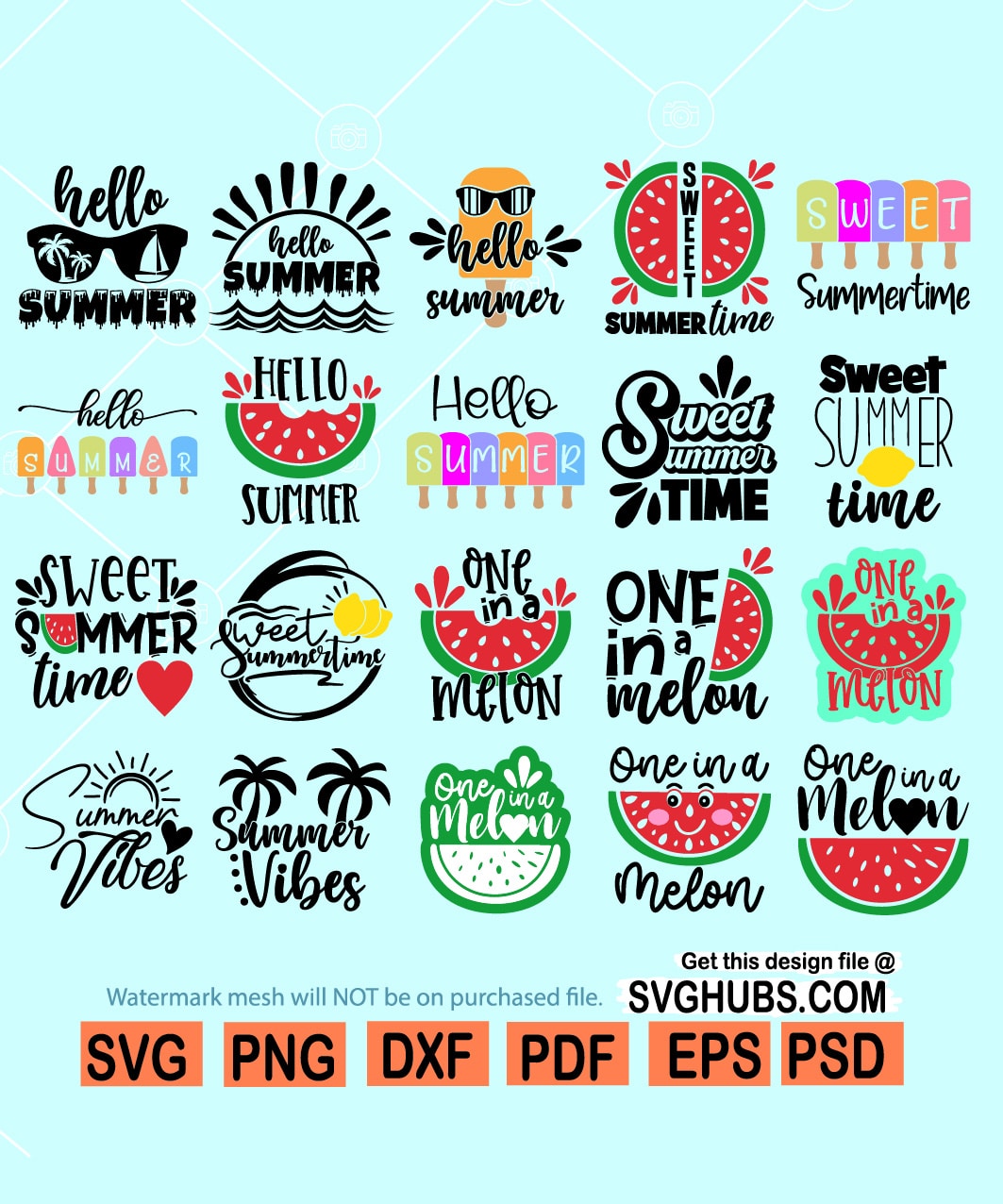 Summer SVG Bundle, Summer Svg, Beach Svg bunle, Summer Design for