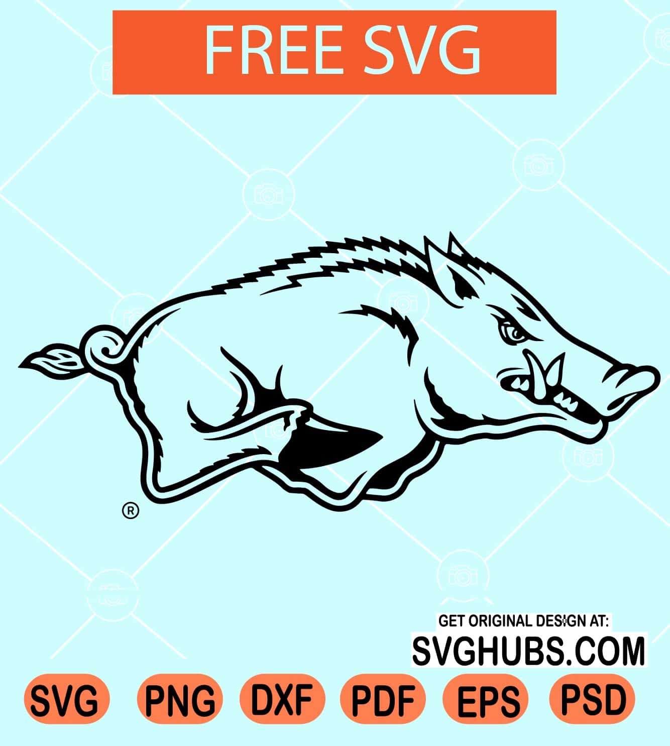 Arkansas Razorback Logo PNG Transparent SVG Vector Freebie Supply