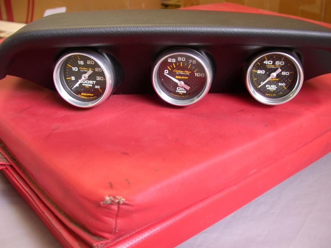 F.S. NEW Low Profile AutoMeter Dash Pod and Gauges for S/C'ed Mustang