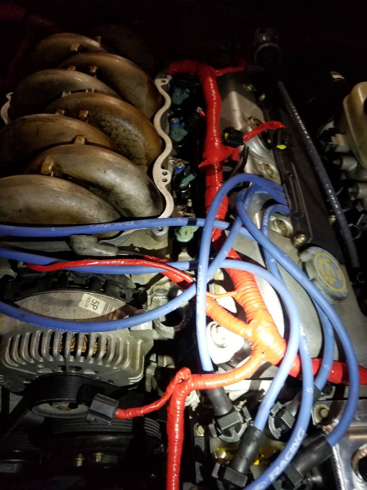Have antifreeze between intake and valve cover