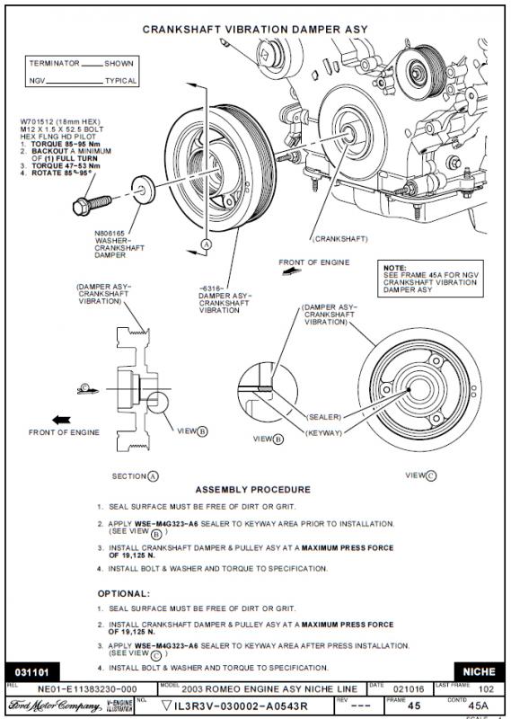 Crank bolt torque