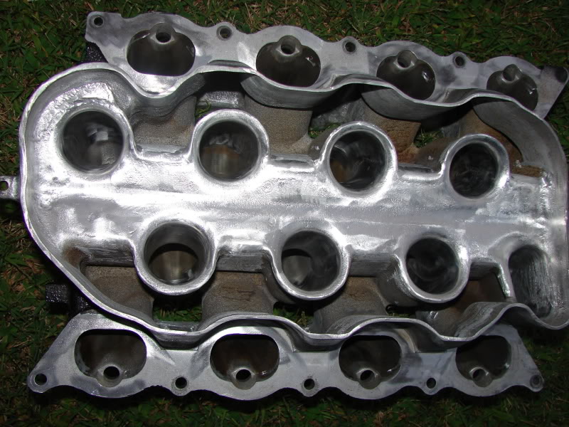 Pics of my first ported intake and... 3/8" intake spacers too