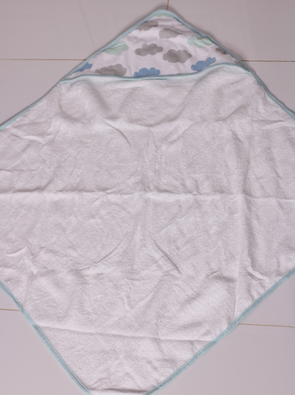 Hooded Towel Clouds Swaddle Of Joy