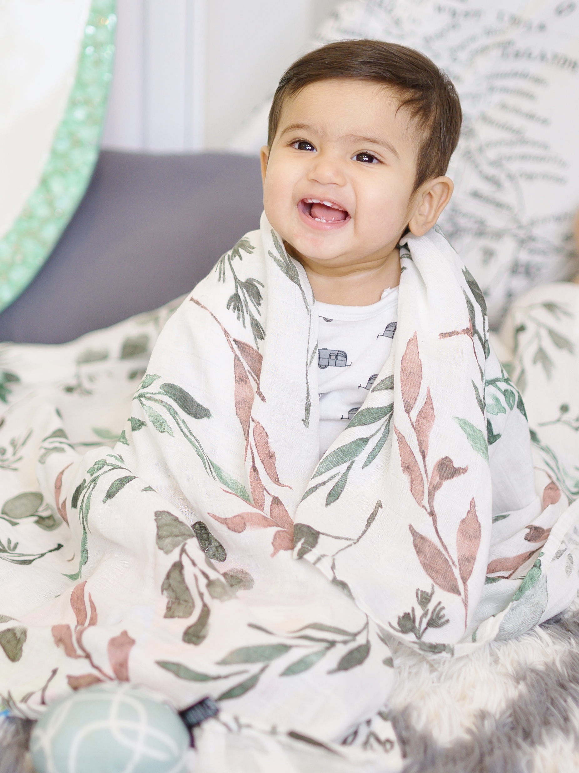 Receiving Blanket Swaddle Blooming Bud Swaddle Of Joy