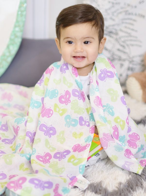 Receiving Blanket Swaddle Lullaby Butterfly Swaddle Of Joy