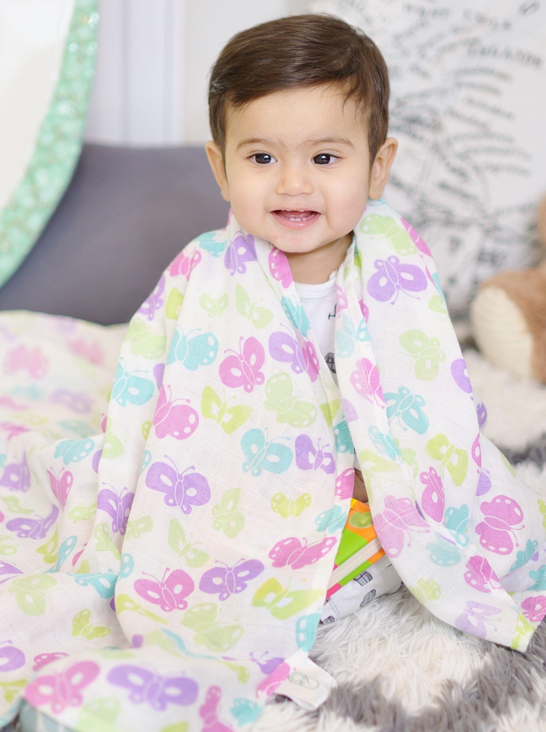 Receiving Blanket Swaddle Lullaby Butterfly Swaddle Of Joy