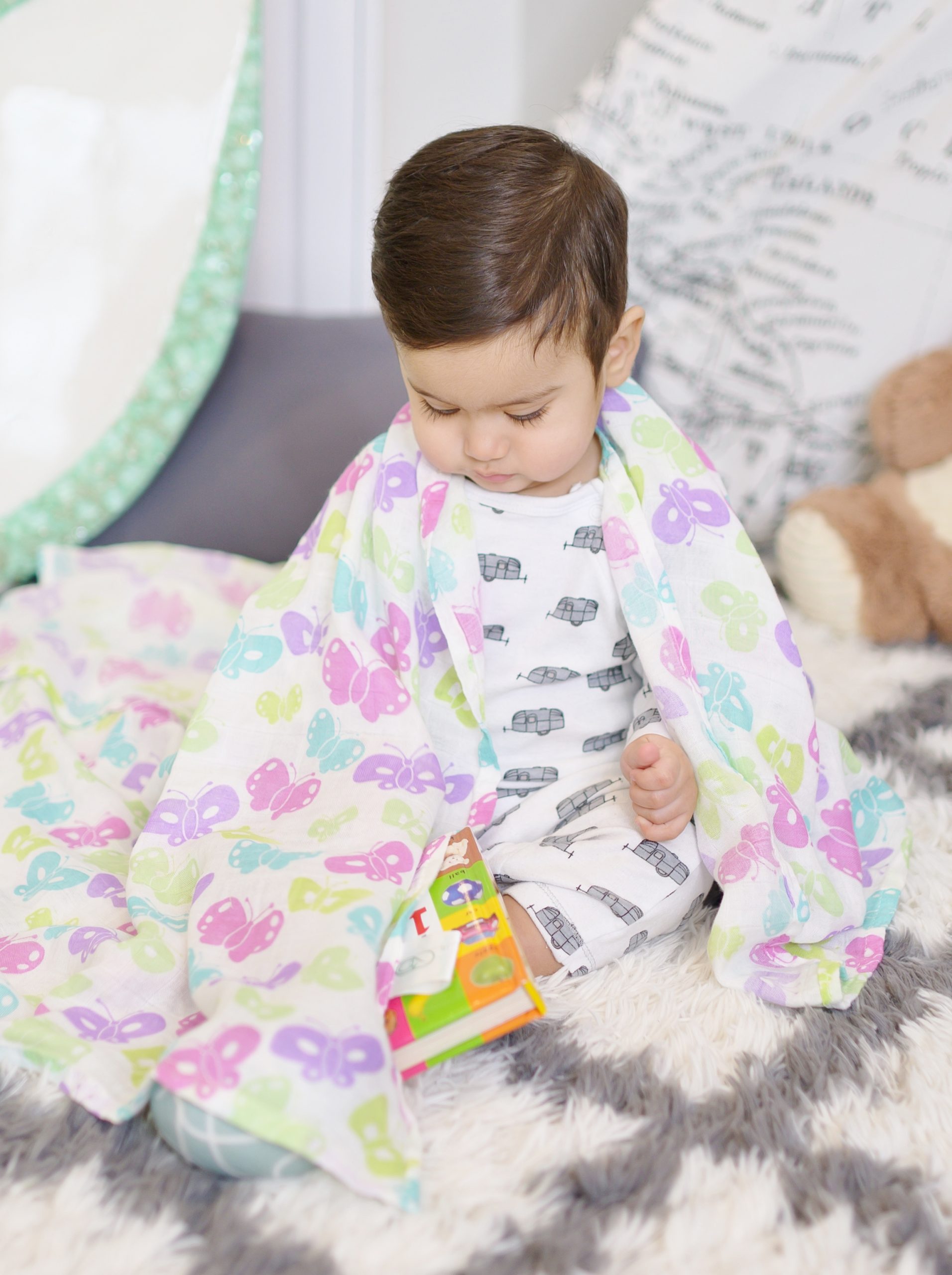 Receiving Blanket Swaddle Lullaby Butterfly Swaddle Of Joy