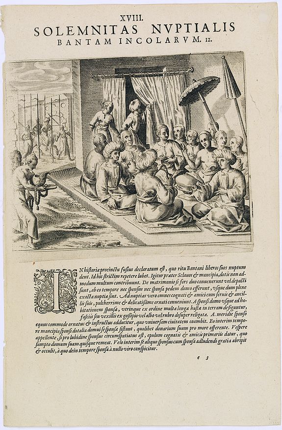 Solemnitas Nuptialis Bantam Incolarum. (A wedding ceremony in the city