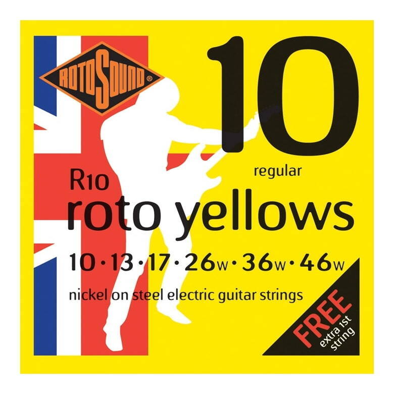 Rotosound R10 Electric Guitar Strings 1046 Yellows