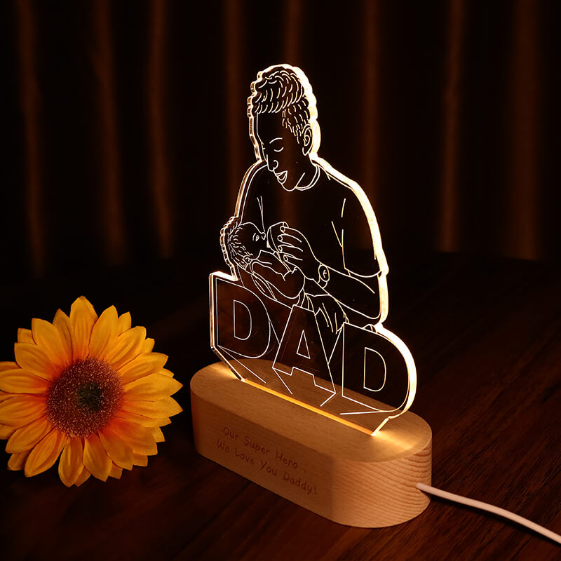 Custom photo DAD night light