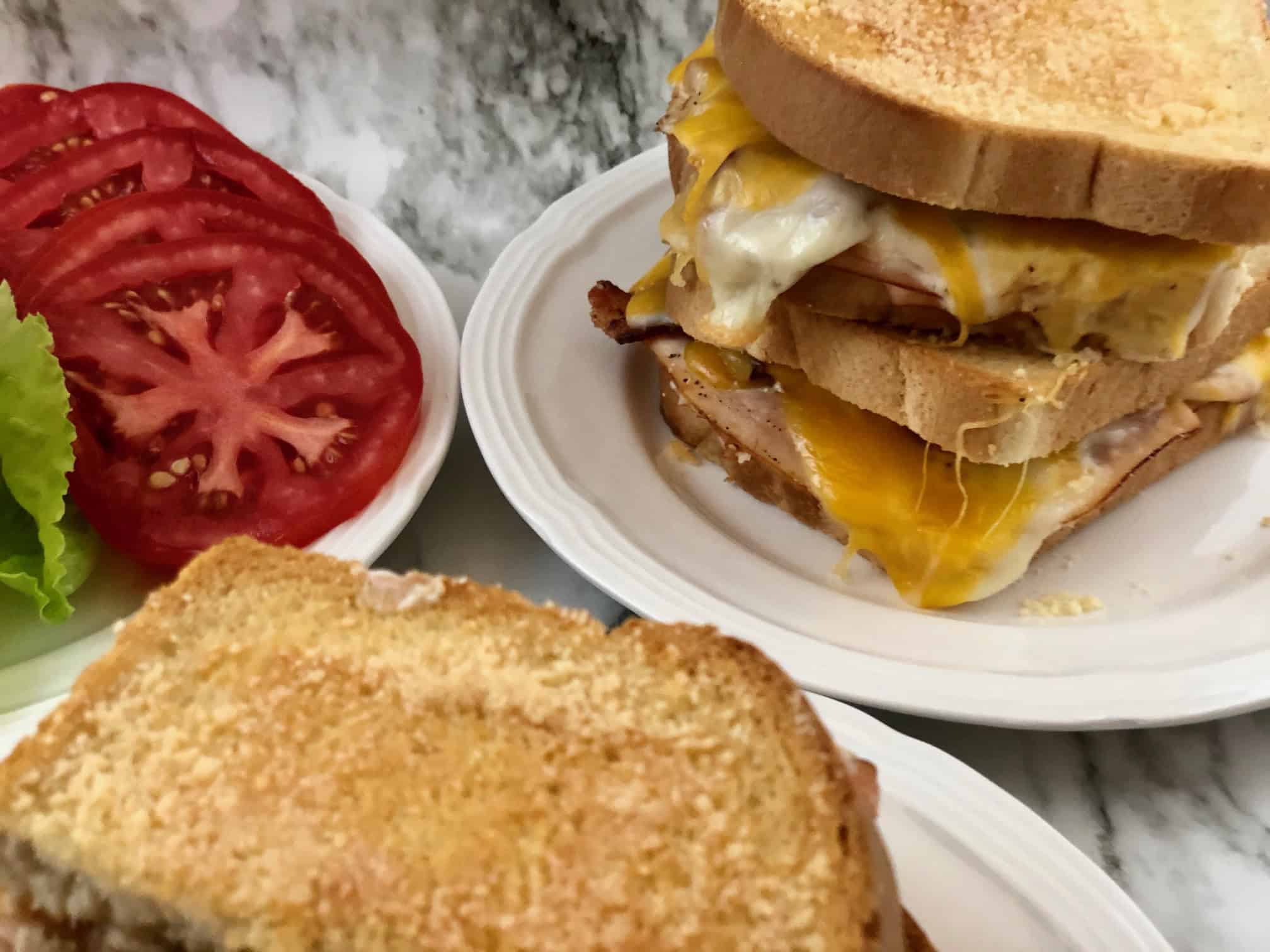 Toasted Turkey Bacon Ranch Sandwiches