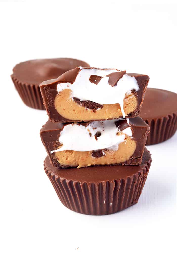 Peanut Butter Marshmallow Chocolate Cups Sweetest Menu