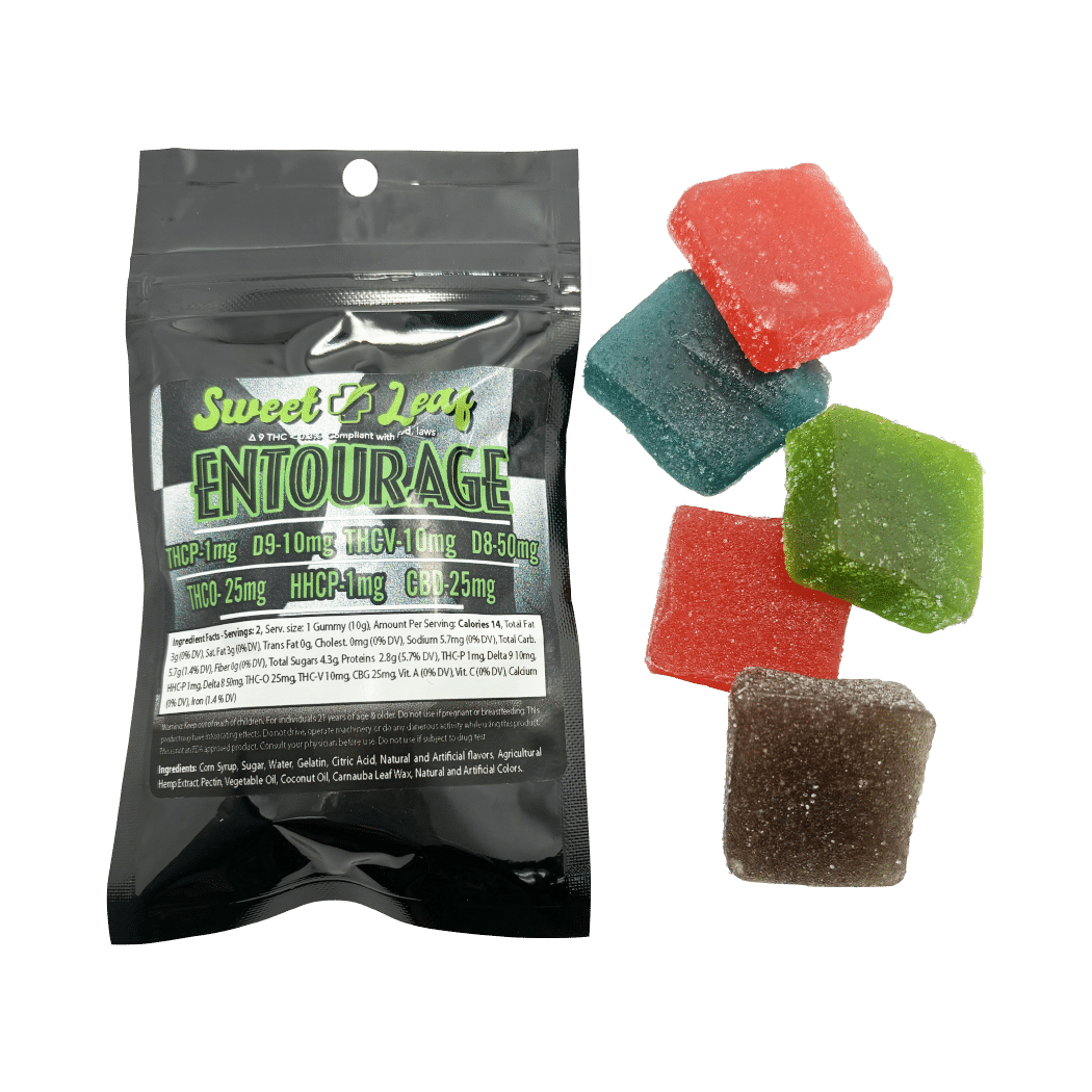 Entourage THC Gummies Sweet Leaf Hemp Farms