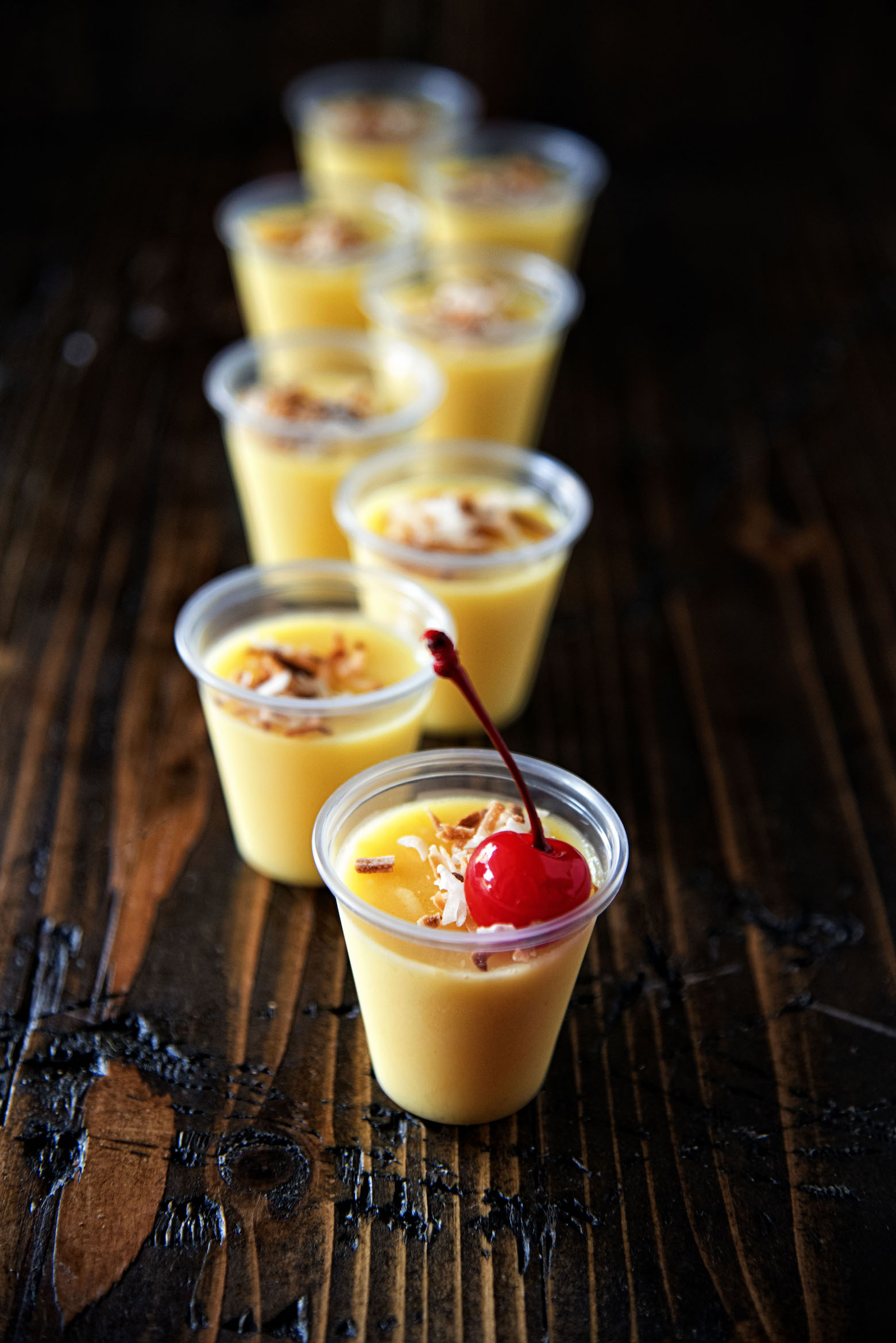 Pineapple Coconut Cream JellO Shot
