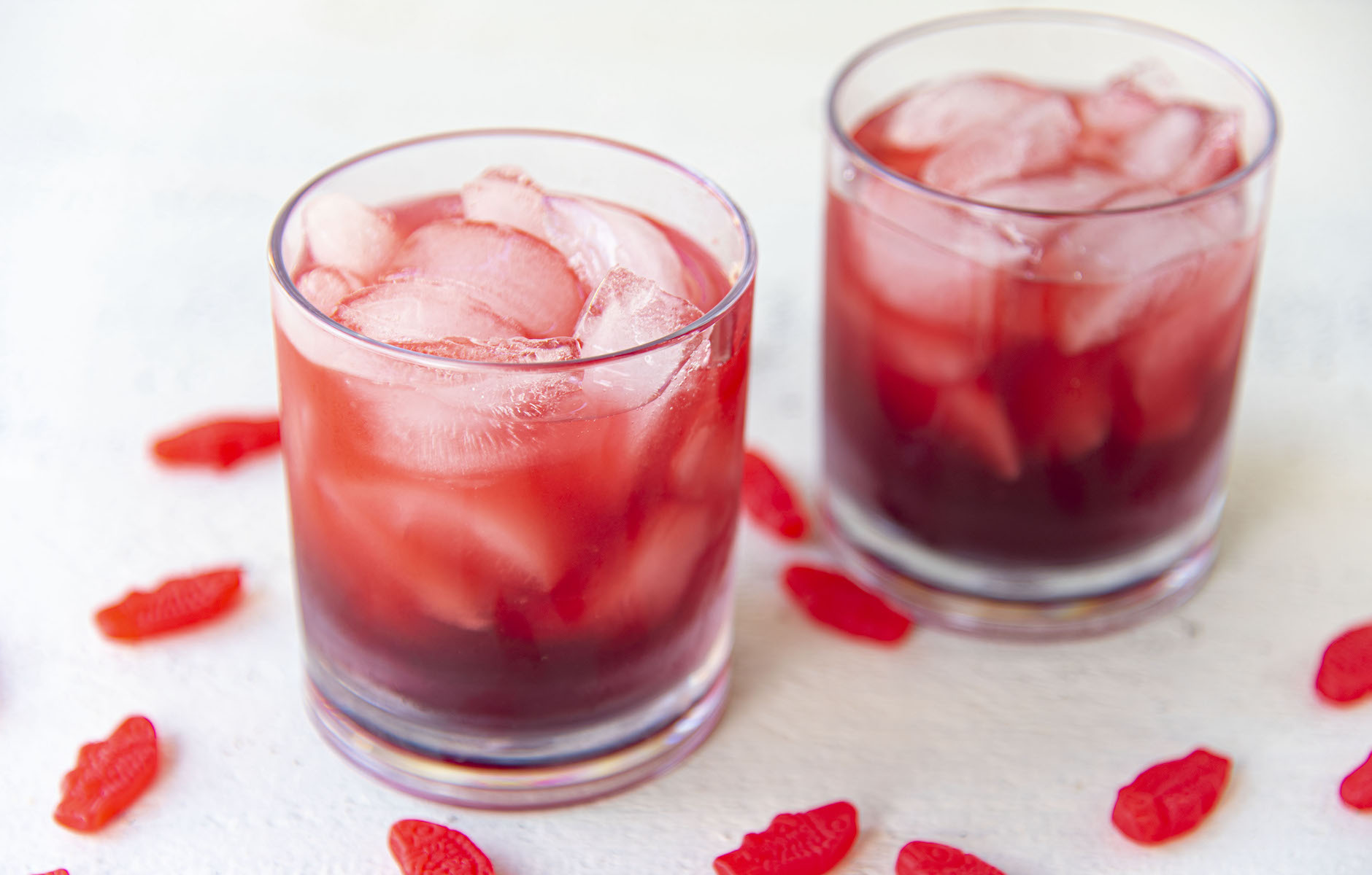 Red Swedish Fish Cocktail
