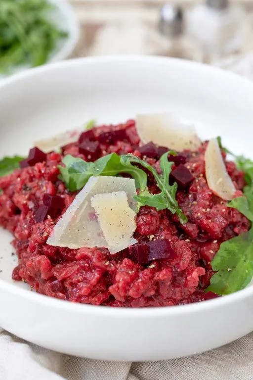 Rote Rüben Risotto mit Rucola Rezept Sweets & Lifestyle®