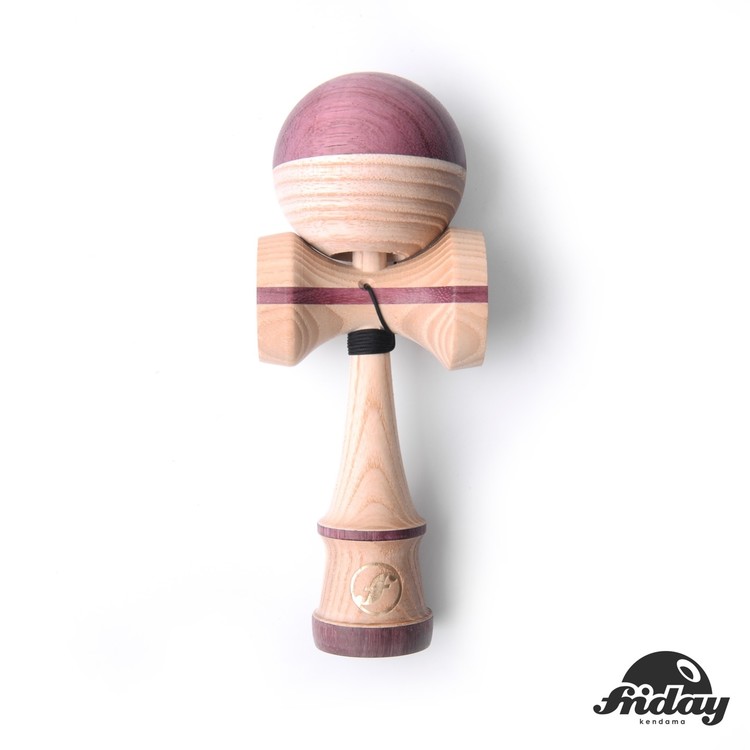 Friday Pro Model Pro A 03 Purple Heart X Ash Kendama Sweets Kendamas
