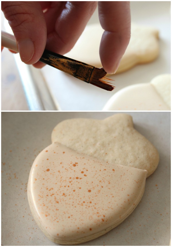 Speckling Cookies with Luster Dust The Sweet Adventures of Sugar Belle