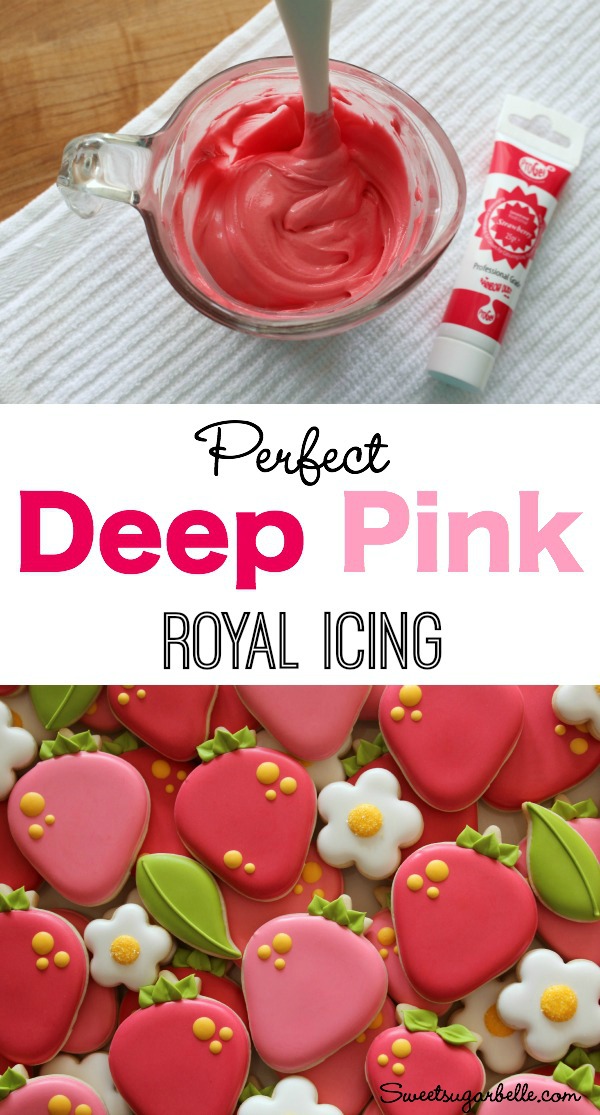 Perfect (and Easy) Deep Pink Royal Icing The Sweet Adventures of