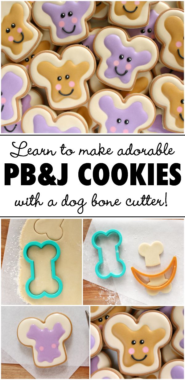 How to Make Adorable Peanut Butter and Jelly Cookies with a Dog Bone