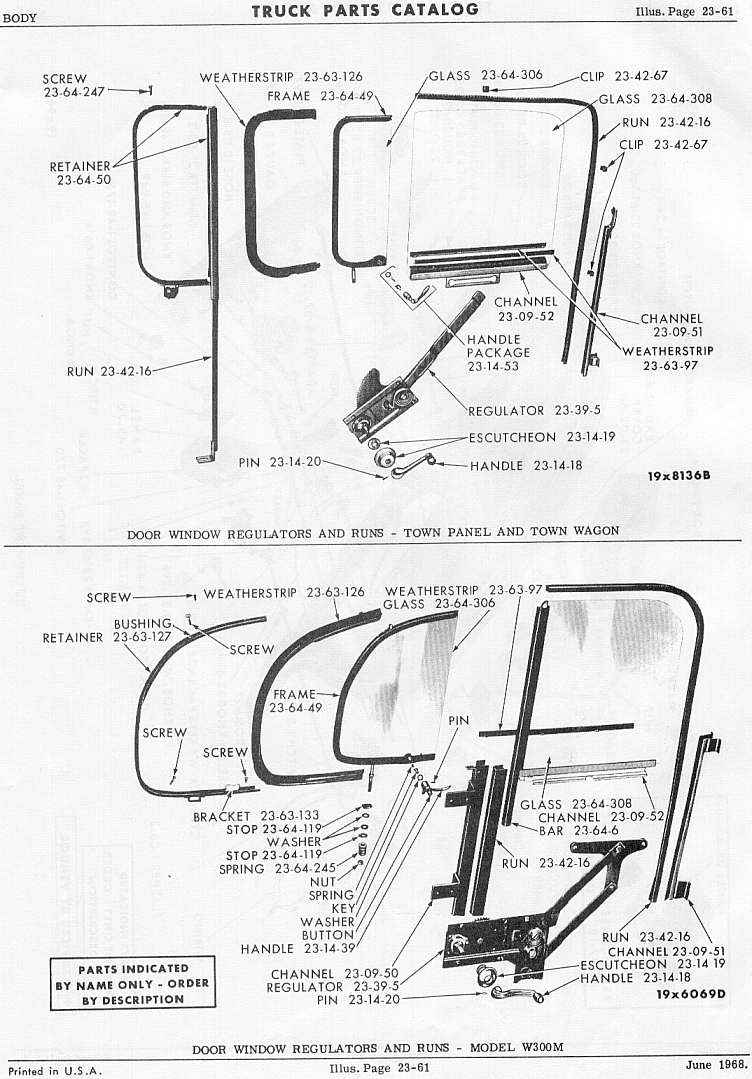 19631968 Online Parts Catalog Body