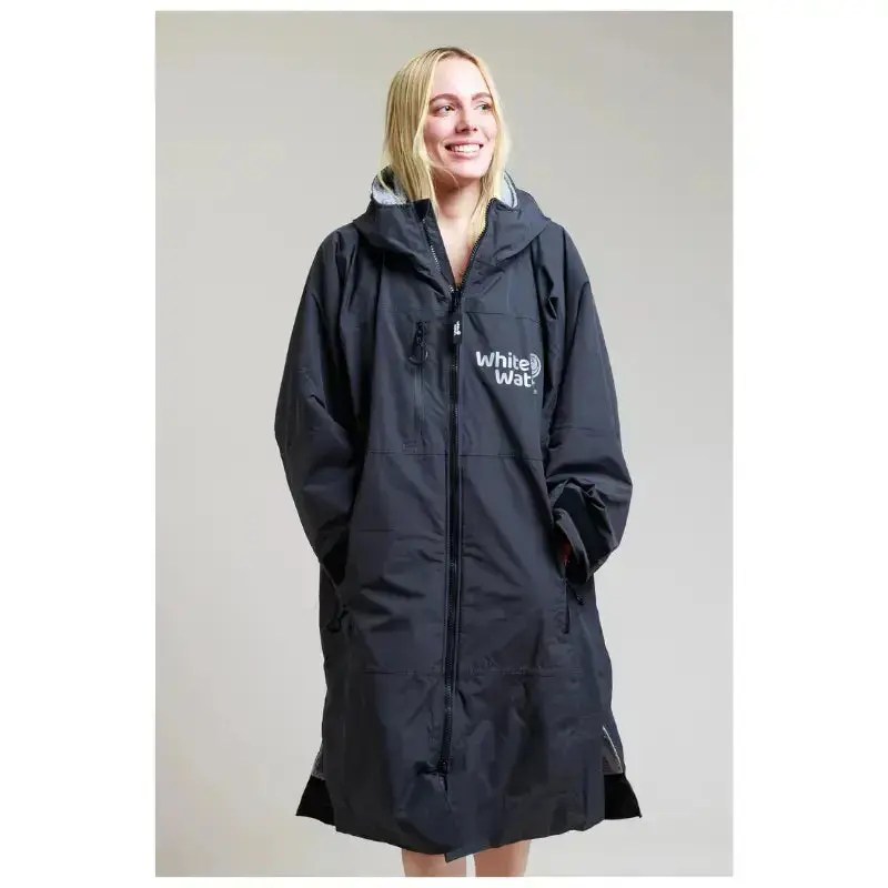 Swimming Robe Unisex Black Adults Hard Shell Swim Robe Swimcore