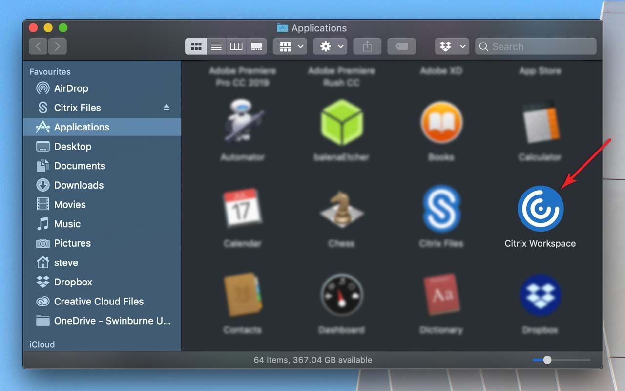How Access and Use Citrix Workspace Application Swinburne