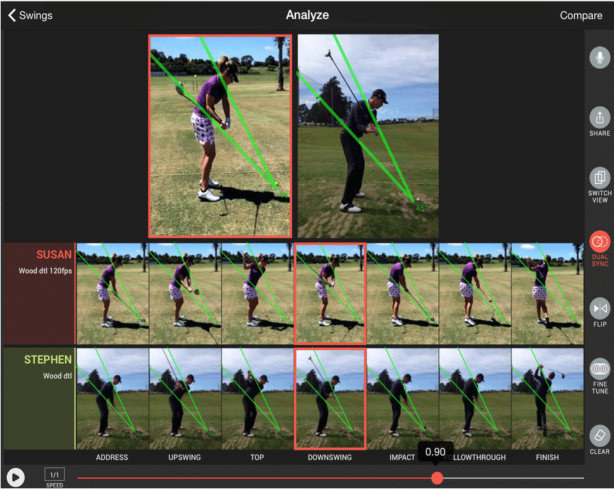 Golf Swing Analysis for iPhone and iPad Golf Swing Analyzer