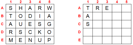 Grid Search word game