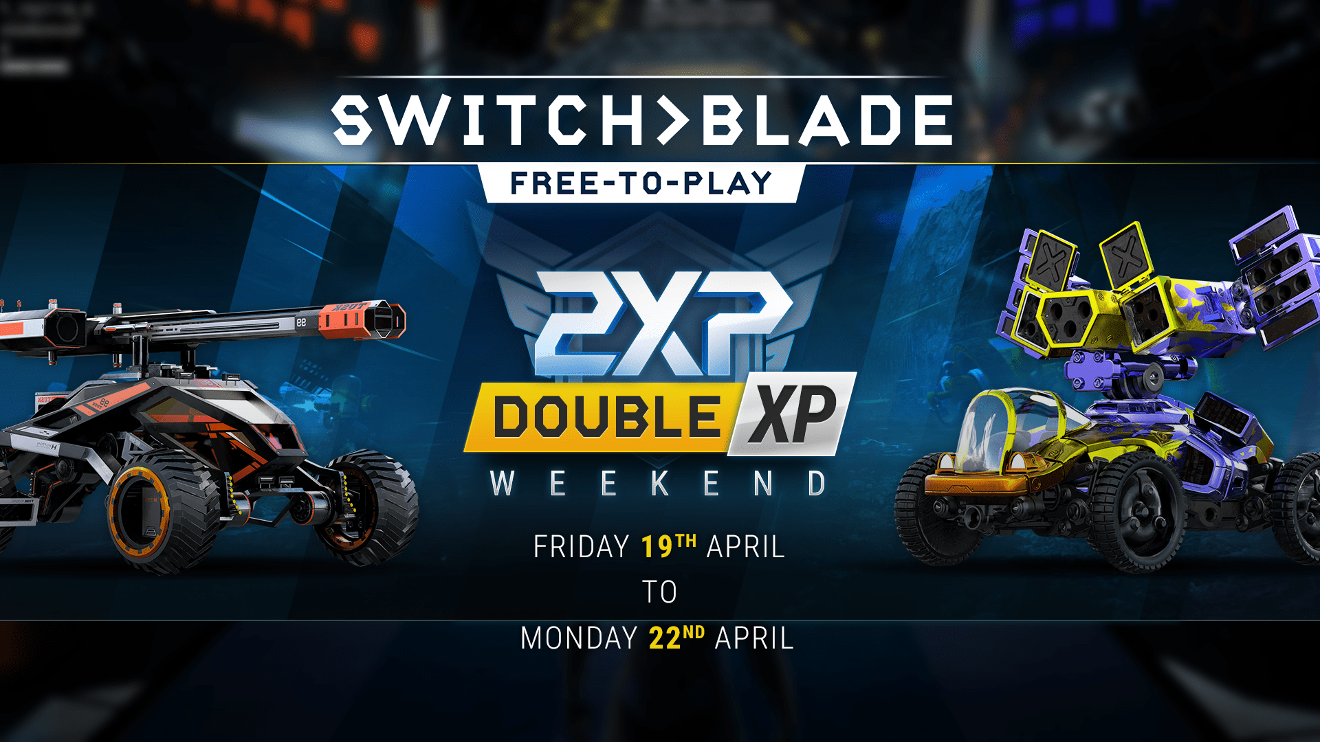 Siwtchblade April Double XP Weekend Switchblade