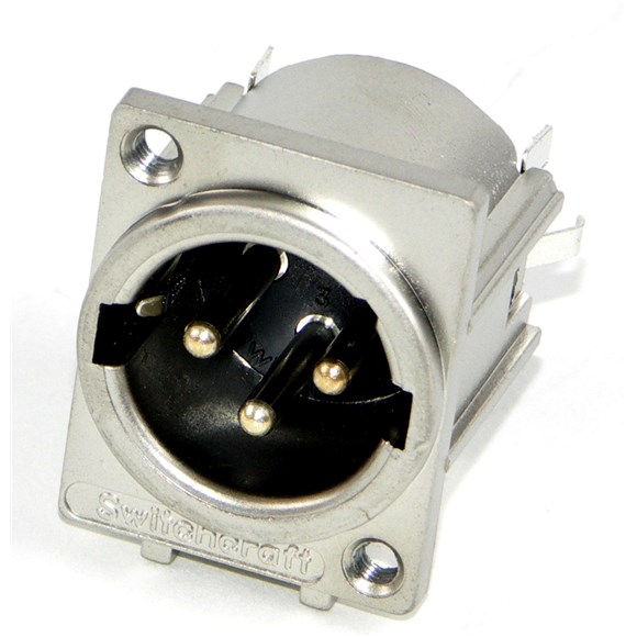 XLR PANEL MOUNT, PC TERMINALS, FERRITE SHIELDED Switchcraft
