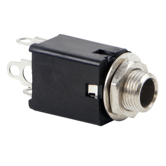 1/4" MILType Enclosed Jack, .25 inch I.D. sleeve, metal bushing